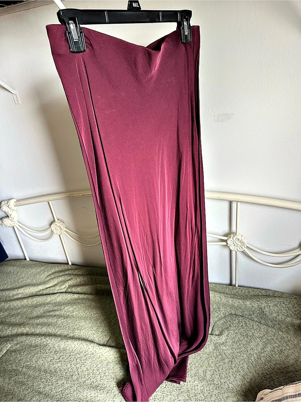 ZARA Draped Maxi Skirt in Purple Size Medium Like New